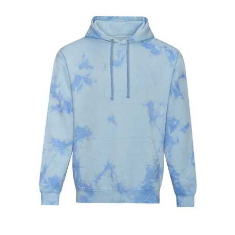 Unisex mikina (Just Hoods TIE-DYE HOODIE) > modrá (cloud) > 2XL