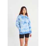 Unisex mikina (Just Hoods TIE-DYE HOODIE) > ružová (pastel sunset dip) > S