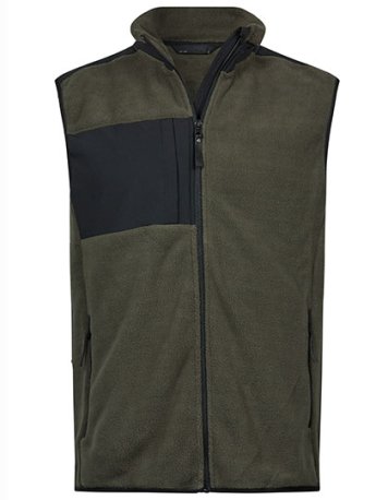 Unisex vesta (Tee Jays Mountain Fleece Bodywarmer) > zelená (deep) / čierna > 2XL