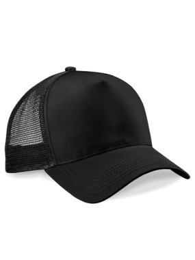 Unisex šiltovka (Beechfield Snapback Trucker) > čierna / čierna