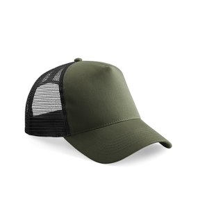 Unisex šiltovka (Beechfield Snapback Trucker) > zelená (olive) / čierna