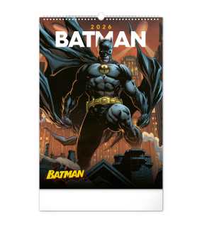 Nástenný kalendár (Batman Dark 2026) - 33 x 46 x 1 cm