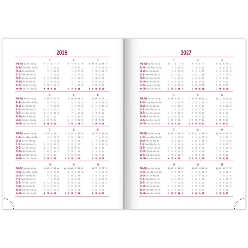 Diár (Aprint Top 2026) - 15 x 21 x 2 cm  > petrolejová > týždenný A5