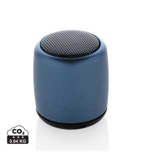 Mini hliníkový bezdrôtový reproduktor 3W > modrá