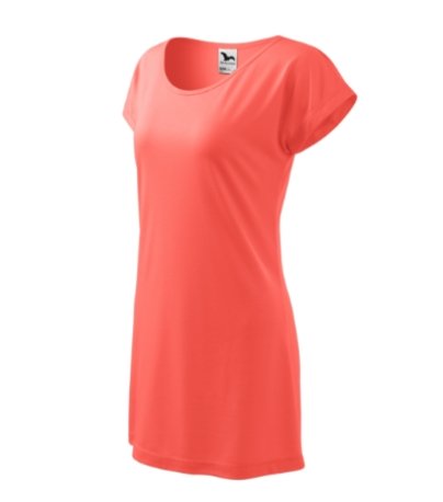 Dámske tričko/šaty (MALFINI Love 150) > ružová (coral) > XS