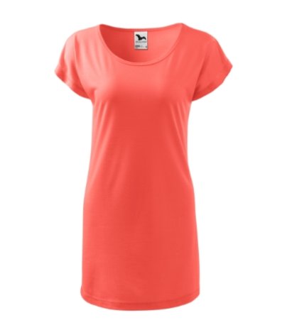 Dámske tričko/šaty (MALFINI Love 150) > ružová (coral) > XS
