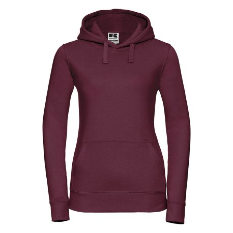 Dámska mikina (RUSSELL AUTHENTIC HOODED/W)>červená(burgundy)>XS