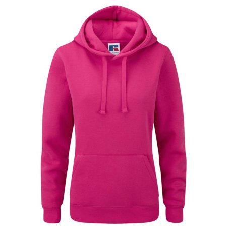 Dámska mikina (RUSSELL AUTHENTIC HOODED/W) > ružová (fuchsia) > XS