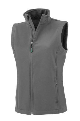 Dámska vesta (RESULT Womens Recycled 2-Layer Printable Softshell Bodywarmer)>šedá (wg)>XS