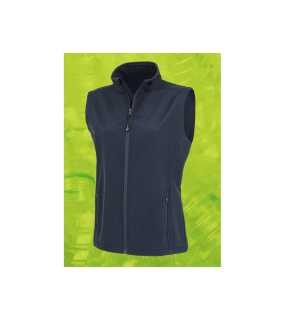 Dámska vesta(RESULT Womens Recycled 2-Layer Printable Softshell Bodywarmer)>modrá(navy)>M