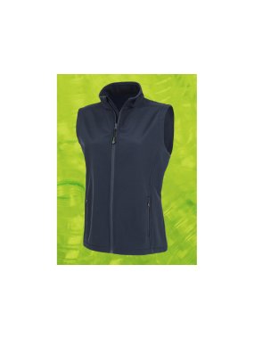 Dámska vesta(RESULT Womens Recycled 2-Layer Printable Softshell Bodywarmer)>modrá(navy)>M