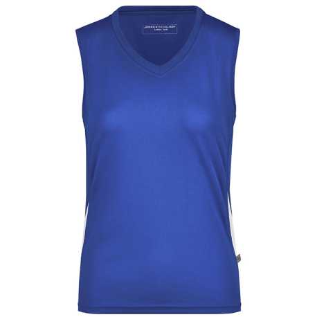 Dámske tielko (DAIBER Ladies' Running Tank) > modrá (royal) / biela > S