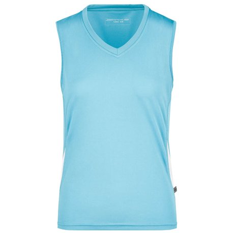 Dámske tielko (DAIBER Ladies' Running Tank) > modrá (ocean) / biela > S