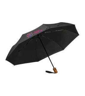 RPET dáždnik > čierna (potlač loga v cene)