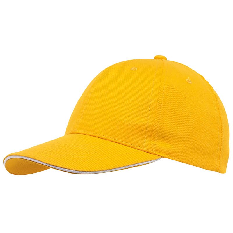 6 panelová šiltovka > žltá