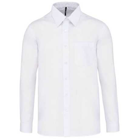 Pánska košeľa (KARIBAN JOFFREY LONG SLEEVE SHIRT) > biela > 2XL