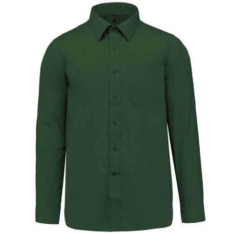 Pánska košeľa (KARIBAN JOFFREY LONG SLEEVE SHIRT) > zelená (forest) > 2XL