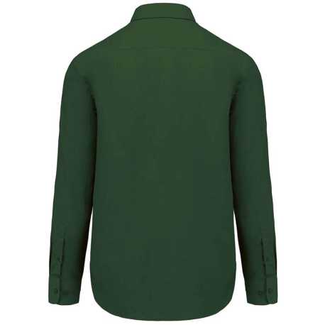 Pánska košeľa (KARIBAN JOFFREY LONG SLEEVE SHIRT) > zelená (forest) > 2XL