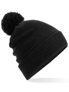 Unisex čiapka (Beechfield Water Repellent Thermal Snowstar Beanie) > čierna