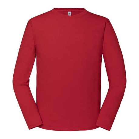 Unisex tričko (FOL ICONIC 195 RINGSPUN PREMIUM LONG SLEEVE T) > červená > S