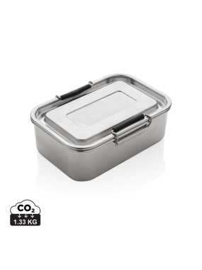 Nepriepustná krabička na jedlo z RCS recyklovanej ocele > strieborná