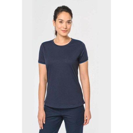Dámske tričko (Designed To Work LADIES SHORT-SLEEVED DAYTODAY T-SHIRT)>čierna / červená>XL