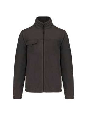 Unisex bunda (FLEECE JACKET WITH REMOVABLE SLEEVES) > šedá (dark) > M