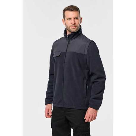 Unisex bunda (FLEECE JACKET WITH REMOVABLE SLEEVES) > červená > L