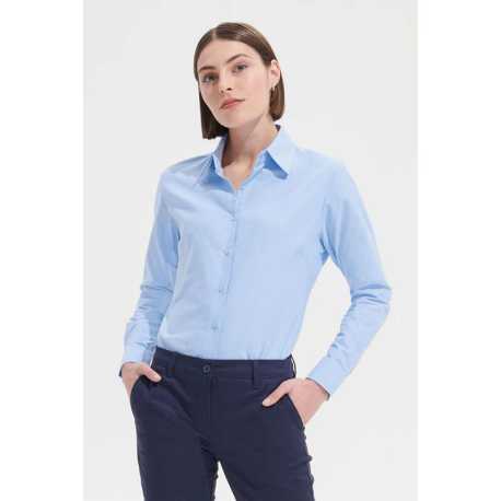 Dámska košeľa (SOLS EMBASSY LADIES LONG SLEEVE OXFORD SHIRT) > biela > XL