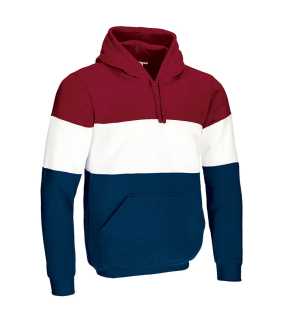 Pánska mikina (VARSITY) > červená (lotto) / biela / modrá (orion navy) > M