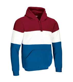 Pánska mikina (VARSITY) > červená (lotto) / biela / modrá (royal) > L