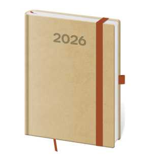 Diár (Print Pop 2026) - 12 x 16,5 cm > cappuccino > týždenný B6