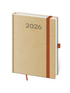 Diár (Print Pop 2026) - 12 x 16,5 cm > cappuccino > týždenný B6