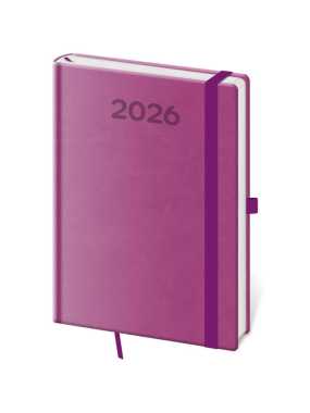 Diár (Print Pop 2026) - 14,5 x 20,5 cm > fialová > denný A5