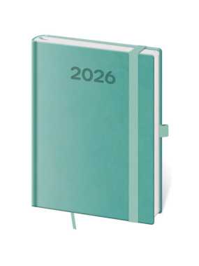 Diár (Print Pop 2026) - 12 x 16,5 cm > zelená (light) > denný B6