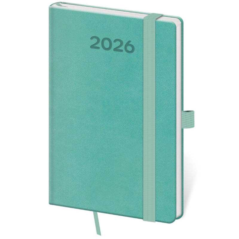 Diár (Print Pop 2026) - 9 x 14 cm > zelená (light) > týždenný vreckový