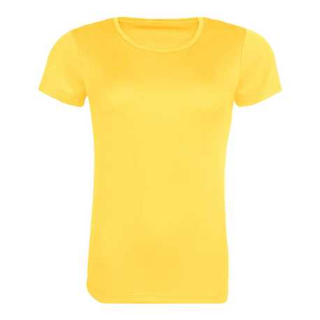 Dámske tričko (Just Cool WOMEN'S RECYCLED COOL T) > žltá (sun) > 2XL