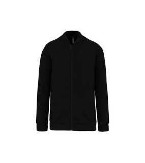 Unisex mikina (KARIBAN FULL ZIP FLEECE SWEATSHIRT) > čierna > L