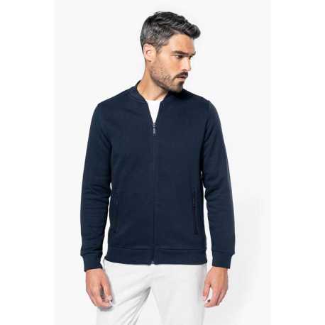 Unisex mikina (KARIBAN FULL ZIP FLEECE SWEATSHIRT) > modrá (navy) > 4XL