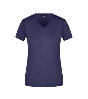 Dámske tričko (JN Ladies' Slim Fit V-T) > modrá (navy) > M