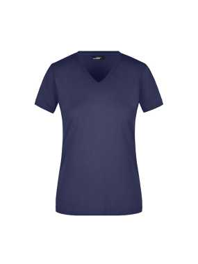 Dámske tričko (JN Ladies' Slim Fit V-T) > modrá (navy) > M
