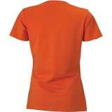 Dámske tričko (DAIBER Ladies' Slim Fit V-T) > oranžová (dark) > S
