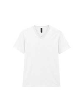 Unisex tričko (GILDAN SOFTSTYLE ADULT V-NECK T-SHIRT) > biela > M