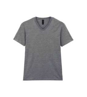 Unisex tričko (GILDAN SOFTSTYLE ADULT V-NECK T-SHIRT) > šedá (rssport) > M