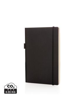 FSC zápisník A5 s tvrdou väzbou a vreckom > čierna