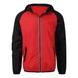 Unisex bunda (Just Cool COOL CONTRAST WINDSHIELD JACKET)>červená (fire) / čierna (jet)>S