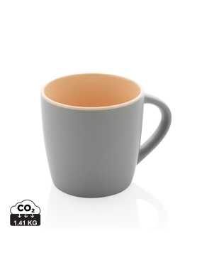 Keramický hrnček s farebným vnútrom > hnedá / šedá