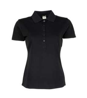 Dámska polokošela (Tee Jays Womens Luxury Stretch Polo) > čierna > S