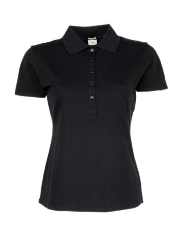 Dámska polokošela (Tee Jays Womens Luxury Stretch Polo) > čierna > 2XL
