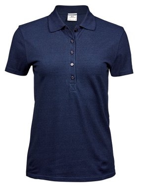 Dámska polokošela (Tee Jays Womens Luxury Stretch Polo) > modrá (denim melange) > 2XL
